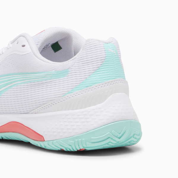 Solarstrike III W+ Indoor Sports Shoes Women, PUMA White-Electric Peppermint, large-ZAF