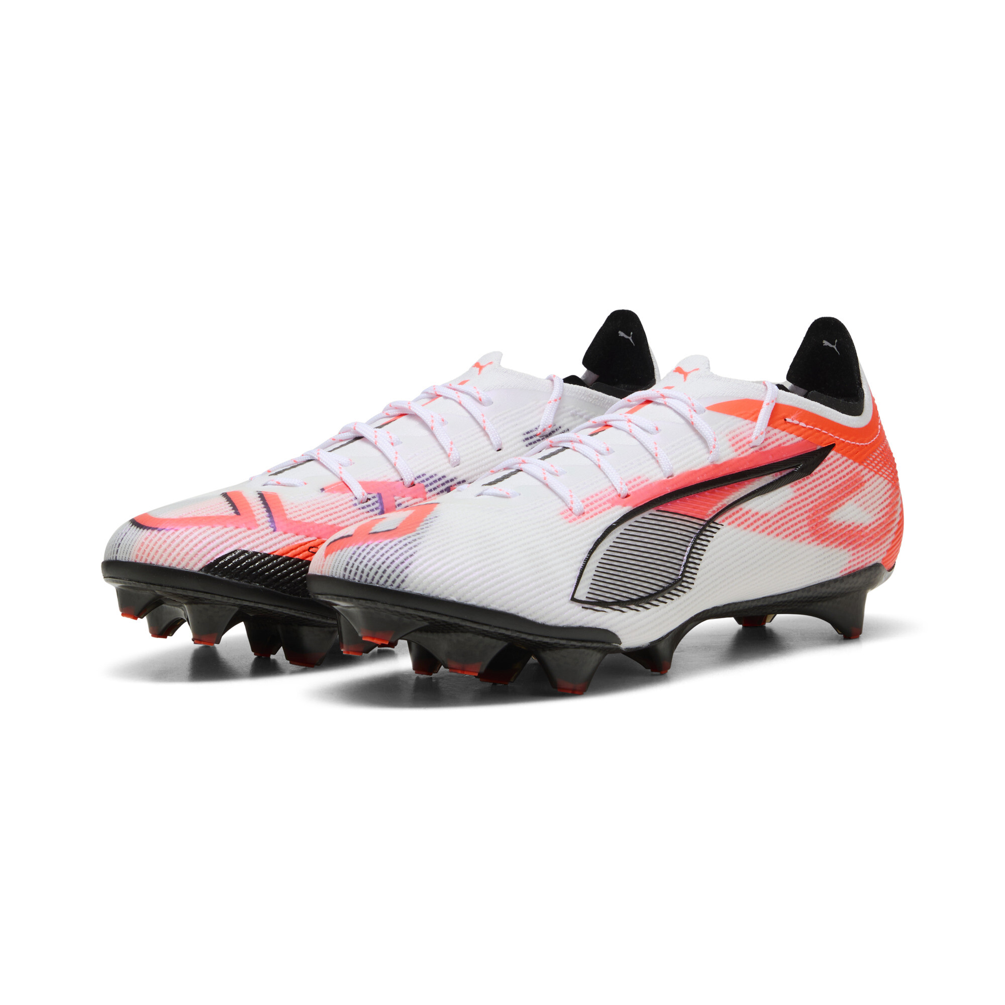 PUMA ULTRA 5 CARBON FG voetbalschoenen voor Dames, Zwart/Rood/Wit, Maat 40,5 thumbnail 7