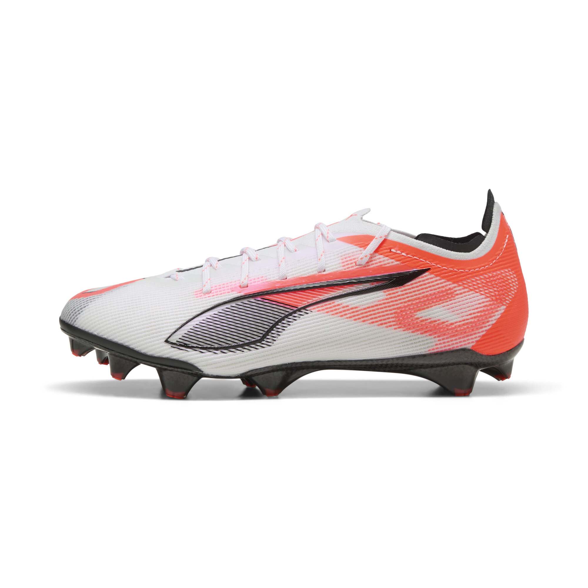 Puma ULTRA 5 CARBON FG Fußballschuhe Damen | White/Black/Glowing Red | Größe: 39