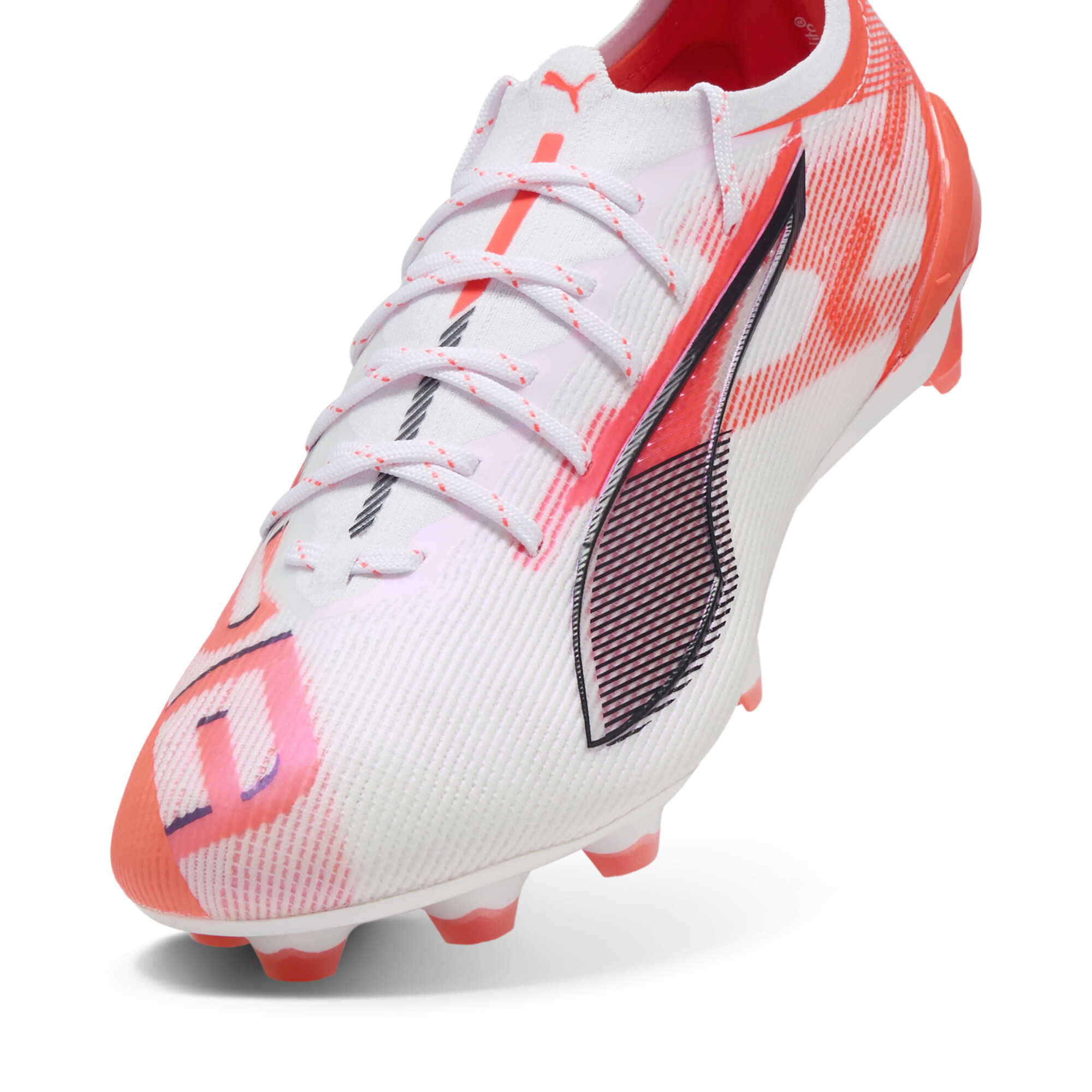 PUMA ULTRA 5 ULTIMATE FG voetbalschoenen, Zwart/Rood/Wit, Maat 37 thumbnail 3