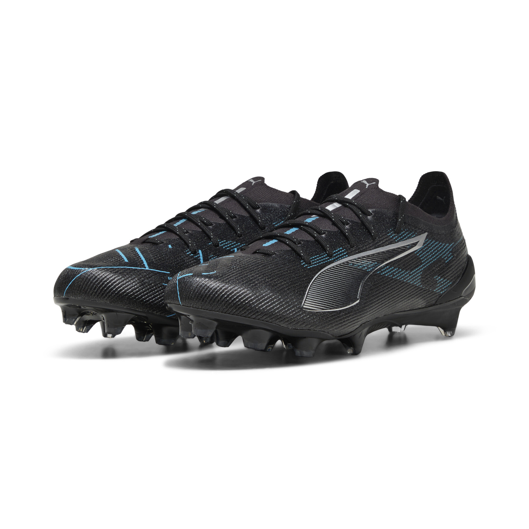 PUMA ULTRA 5 ULTIMATE FG voetbalschoenen, Zwart/Zilver, Maat 48 thumbnail 6