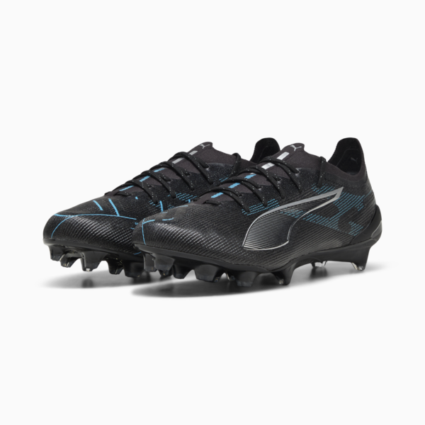 ULTRA 5 ULTIMATE FG Football Boots, PUMA Black-PUMA Silver-Bright Aqua, large-MEX