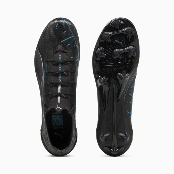 ULTRA 5 ULTIMATE FG Football Boots, PUMA Black-PUMA Silver-Bright Aqua, large-MEX