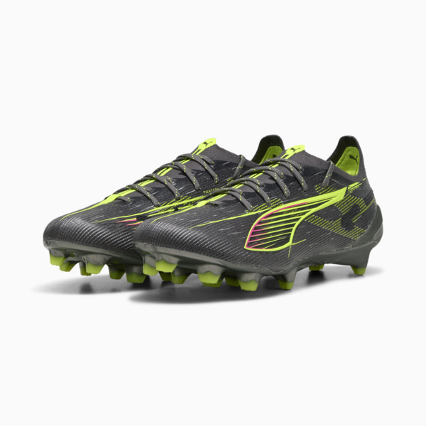 ULTRA 5 ULTIMATE FG Football Boots Women, Matte Aged Silver-Yellow Alert-Sun Struck, large-ZAF