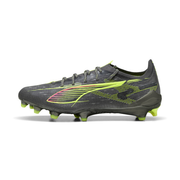 Botines de fútbol PUMA ULTRA 5 ULTIMATE FG para Mujer En Matte Aged Silver/Amarillo Alert/Sun Struck