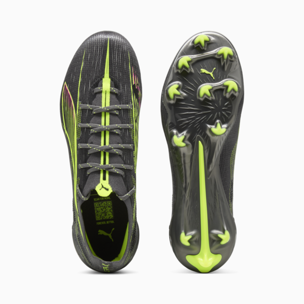 ULTRA 5 ULTIMATE FG Football Boots Women, Matte Aged Silver-Yellow Alert-Sun Struck, large-ZAF
