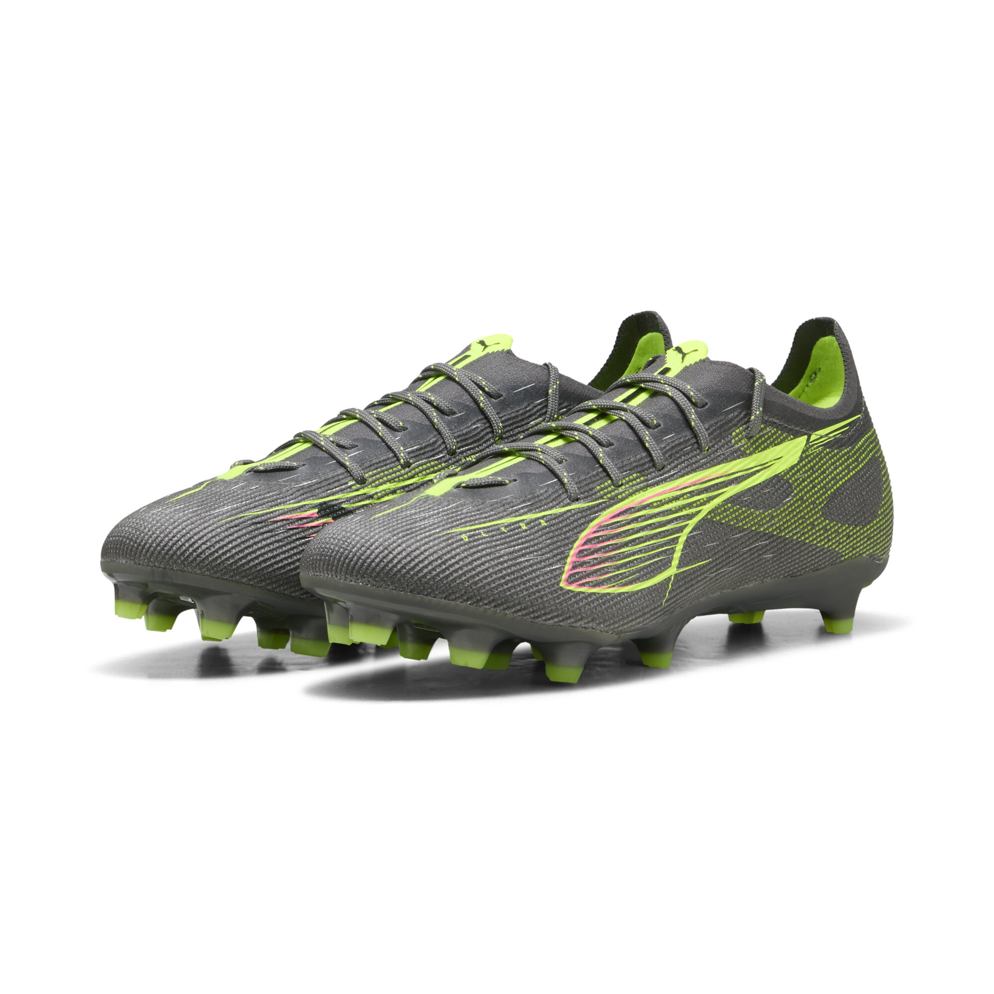 PUMA ULTRA 5 PRO FG/AG voetbalschoenen, Geel/Zilver, Maat 42 thumbnail 6