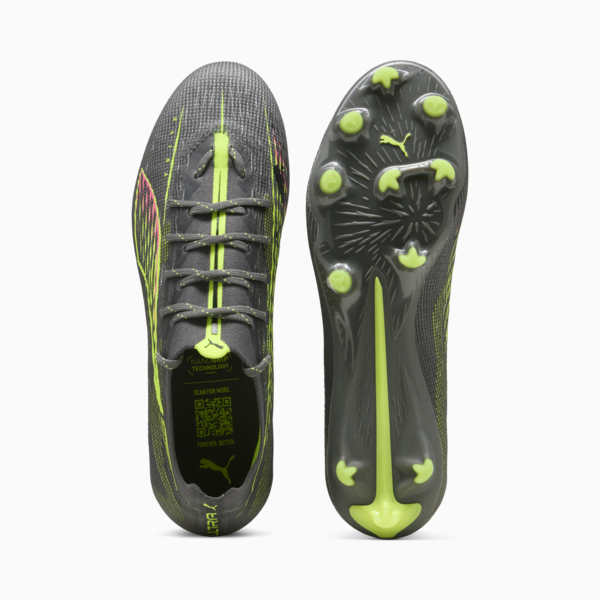 ULTRA 5 PRO FG/AG Football Boots Unisex, Matte Aged Silver-Yellow Alert-Sun Struck, large-ZAF