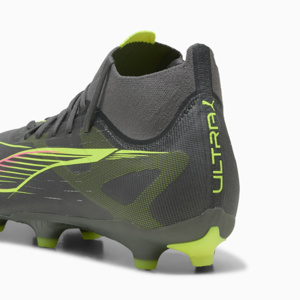 ULTRA 5 MATCH+ FG/AG Football Boots Unisex, Matte Aged Silver-Yellow Alert-Puma Aged Silver, large-ZAF