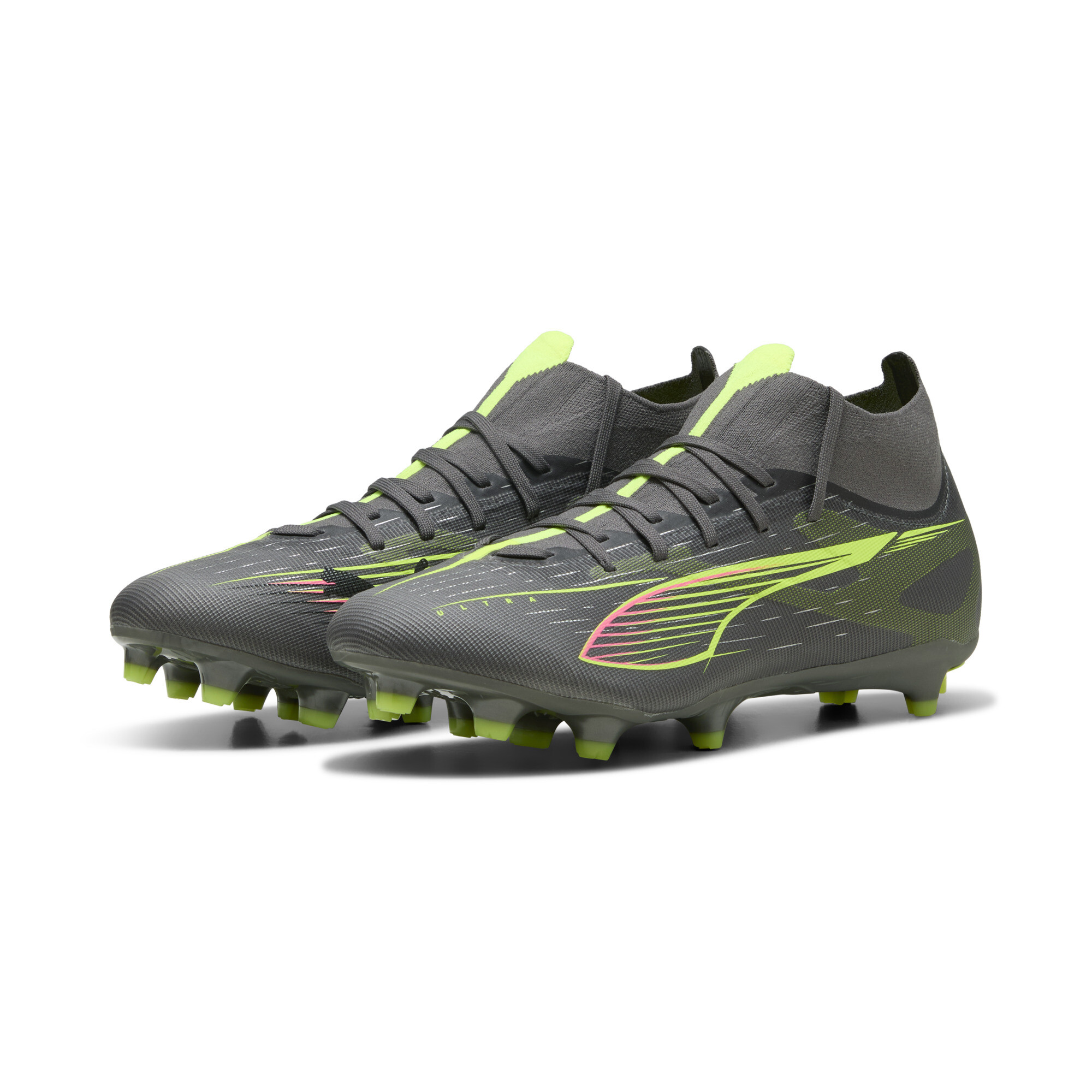 PUMA ULTRA 5 MATCH+ FG/AG voetbalschoenen, Geel/Zilver, Maat 39 thumbnail 6
