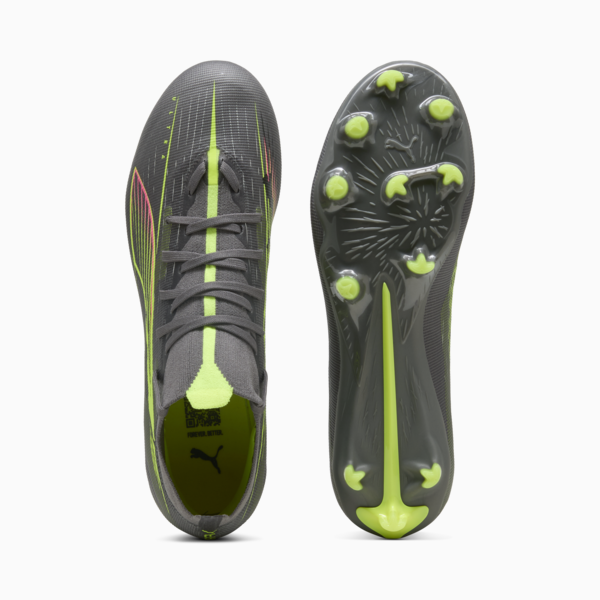 ULTRA 5 MATCH+ FG/AG Football Boots Unisex, Matte Aged Silver-Yellow Alert-Puma Aged Silver, large-ZAF
