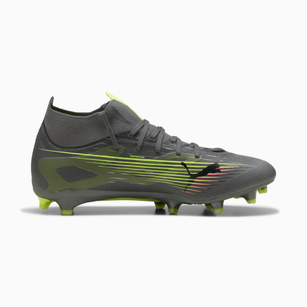 Tacos de fútbol ULTRA 5 MATCH FG/AG, Matte Aged Silver-Yellow Alert-Puma Aged Silver, large-MEX