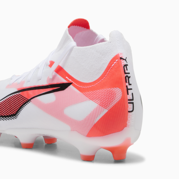 ULTRA 5 MATCH+ FG/AG Football Boots Women, PUMA White-PUMA Black-Glowing Red, large-MEX