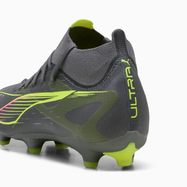 Tacos de fútbol Mujer FUTURE 5 MATCH FG/AG, Matte Aged Silver-Yellow Alert-Puma Aged Silver, large-MEX