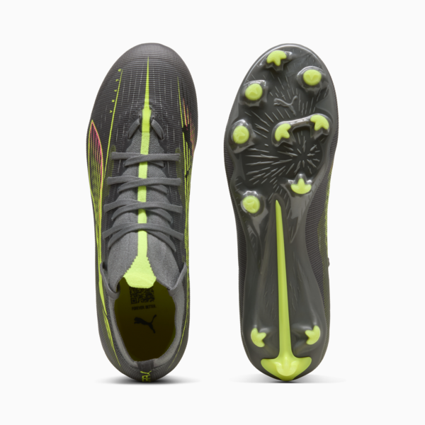 Tacos de fútbol Mujer FUTURE 5 MATCH FG/AG, Matte Aged Silver-Yellow Alert-Puma Aged Silver, large-MEX