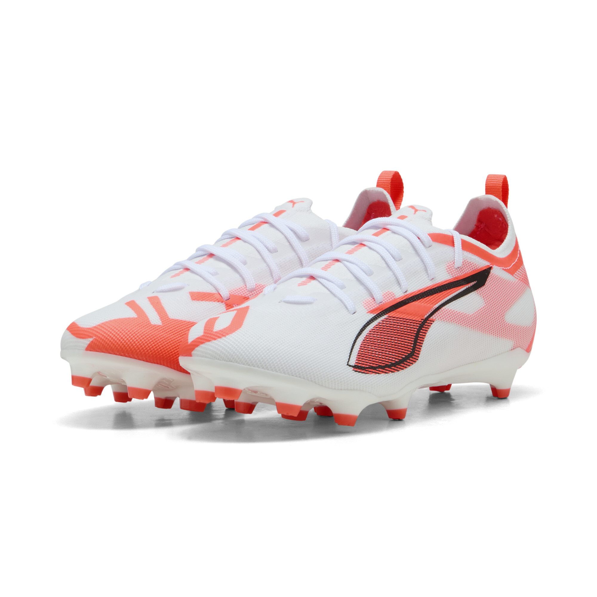 PUMA ULTRA 5 PRO FG/AG voetbalschoenen, Zwart/Rood/Wit, Maat 34,5 thumbnail 6