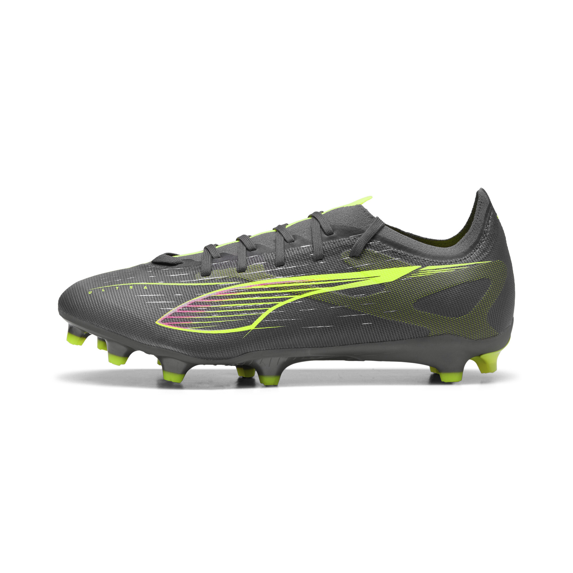 Puma ULTRA 5 MATCH FG/AG Fußballschuhe Unisex | Matte Aged Silver/Yellow Alert/Aged Silver | Größe: 39