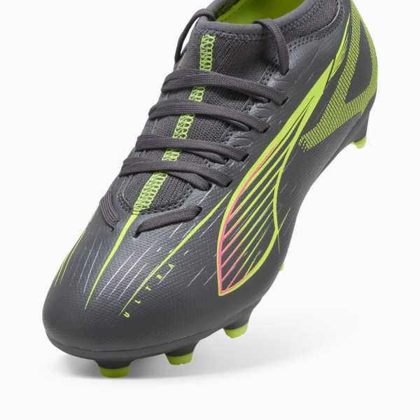 ULTRA 5 MATCH FG/AG Football Boots Youth, Matte Aged Silver-Yellow Alert-Puma Aged Silver, large-ZAF