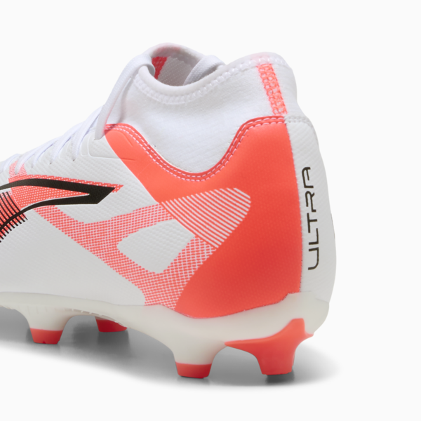 Tacos de fútbol ULTRA 5 PLAY+ FG/AG, PUMA White-PUMA Black-Glowing Red, large-MEX