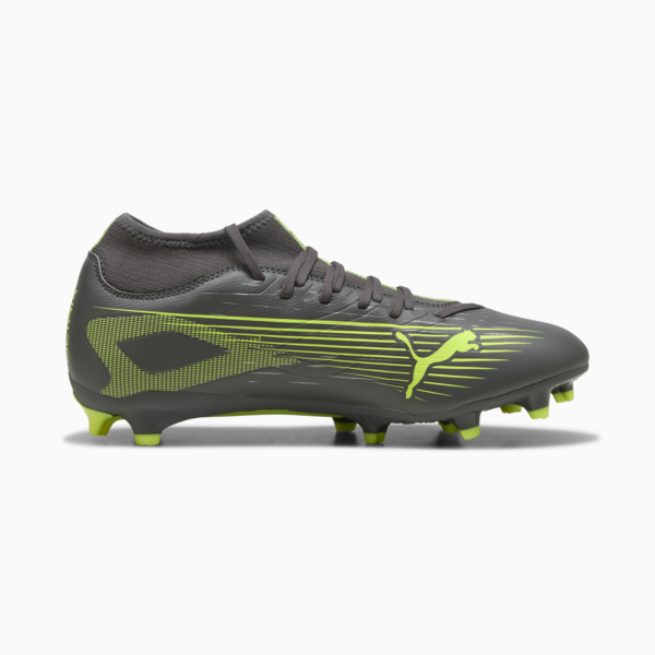 ULTRA 5 PLAY+ FG/AG Football Boots Unisex, Matte Aged Silver-Yellow Alert-Puma Aged Silver, large-ZAF