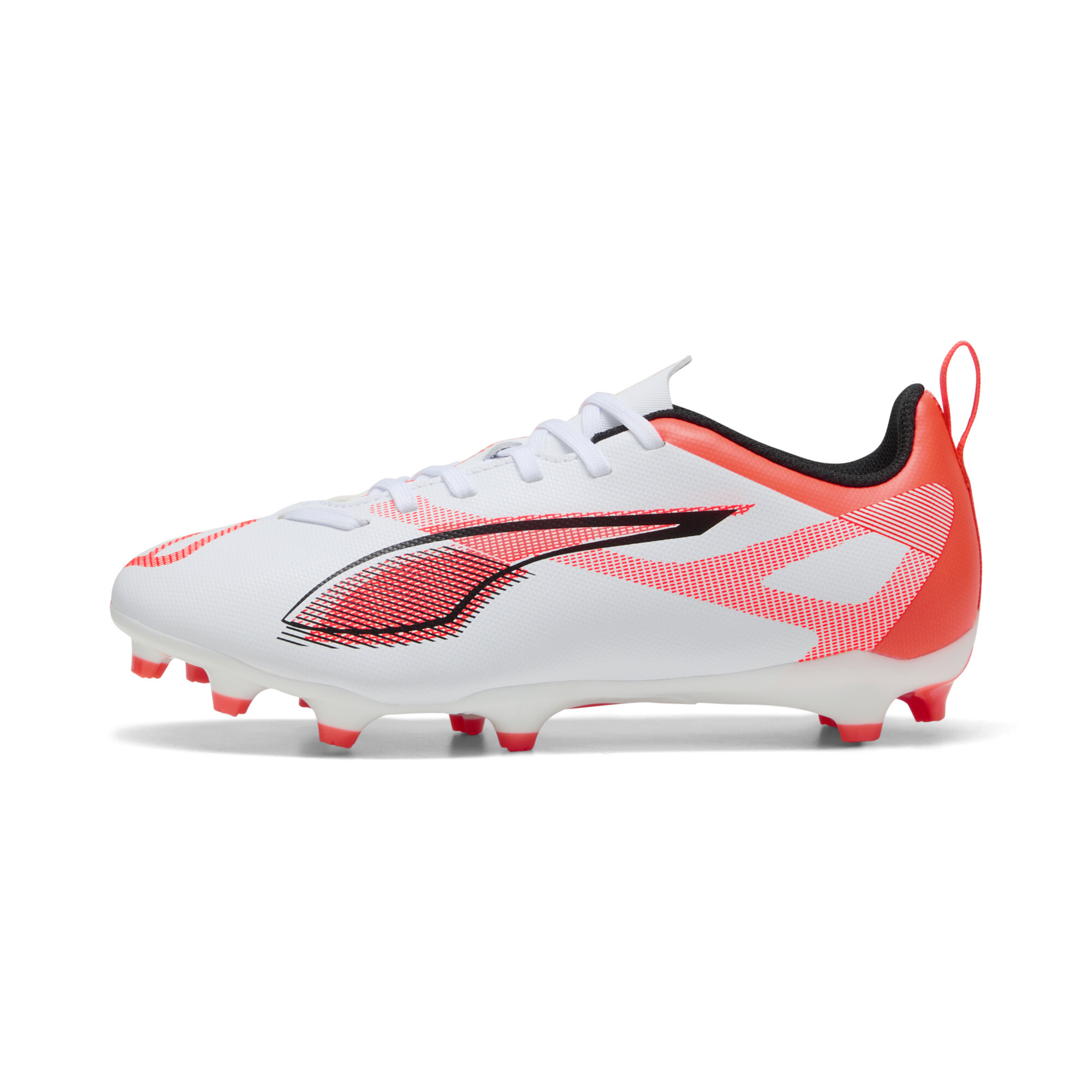 Puma ULTRA 5 PLAY FG/AG Fußballschuhe Teenager Für Für Kinder | White/Black/Glowing Red | Größe: 38