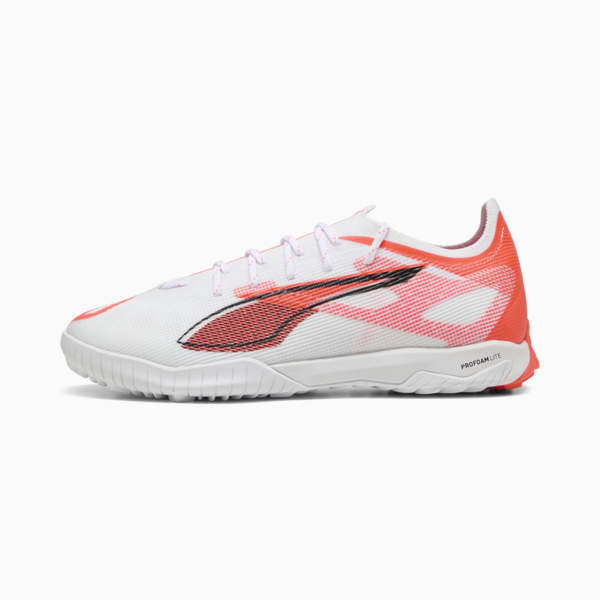 Tacos de fútbol ULTRA 5 PLAY CAGE, PUMA White-PUMA Black-Glowing Red, large-MEX