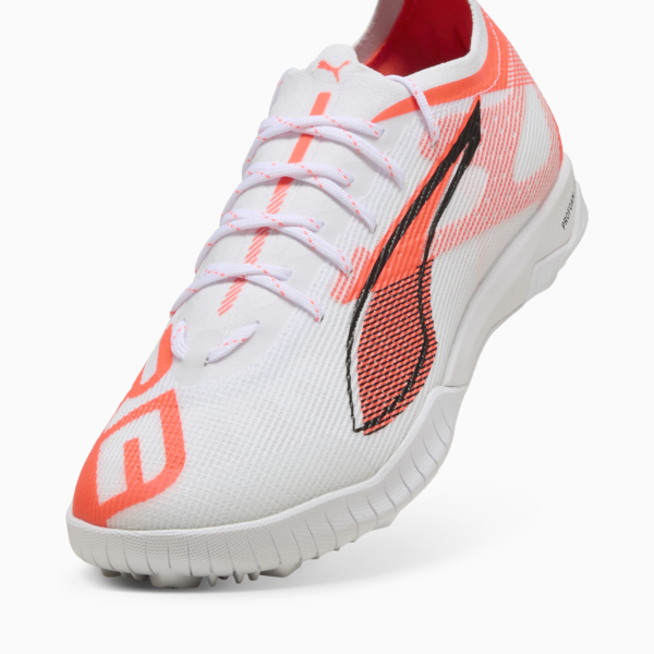 Tacos de fútbol ULTRA 5 PLAY CAGE, PUMA White-PUMA Black-Glowing Red, large-MEX