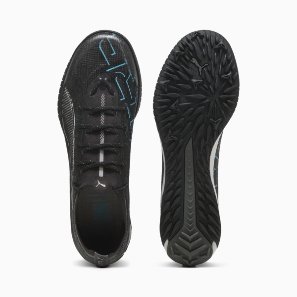 ULTRA 5 PRO CAGE Football Boots Unisex, PUMA Black-PUMA Silver-Bright Aqua, large-MEX