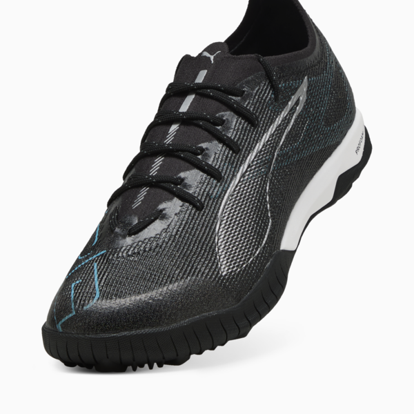 ULTRA 5 PRO CAGE Football Boots Unisex, PUMA Black-PUMA Silver-Bright Aqua, large-MEX