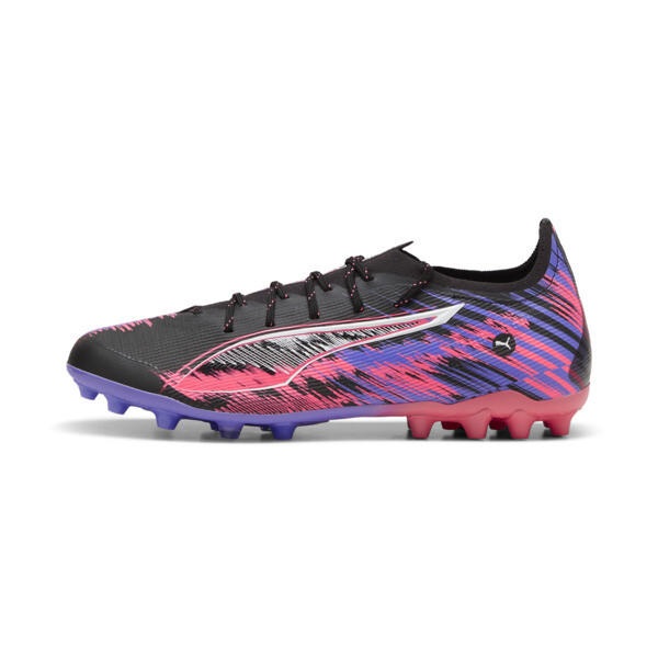 PUMA ULTRA 5 ULTIMATE F1Â® Multi-Ground Men's Soccer Cleats Shoes in Black/White/Sunset Glow - 108180_01