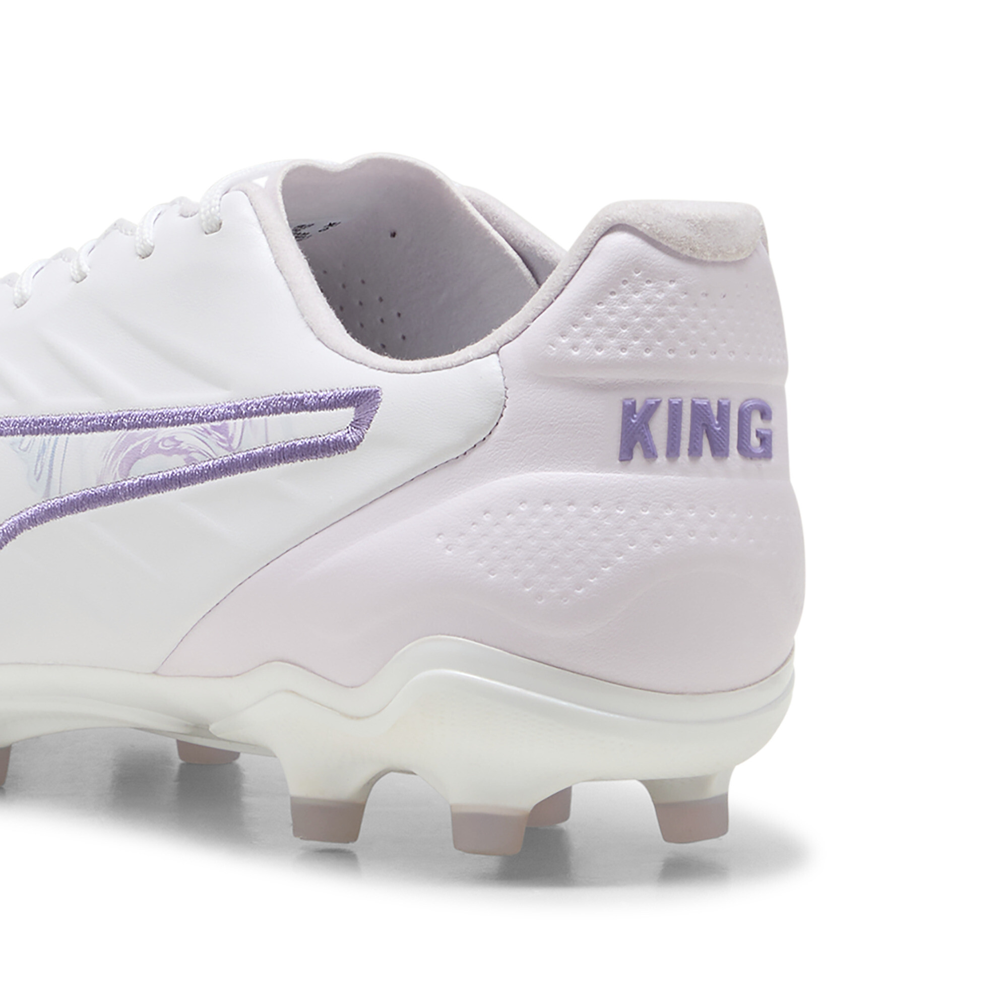 Women's Puma KING PRO BL FG/AG Football Boots, White, Size 41, Shoes