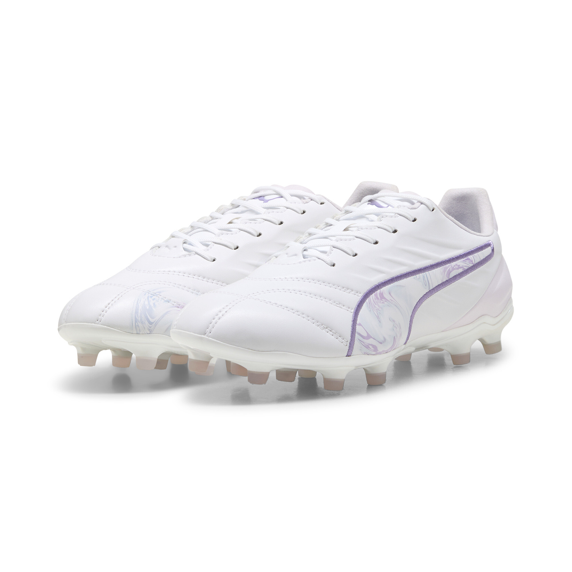 Women's Puma KING PRO BL FG/AG Football Boots, White, Size 41, Shoes