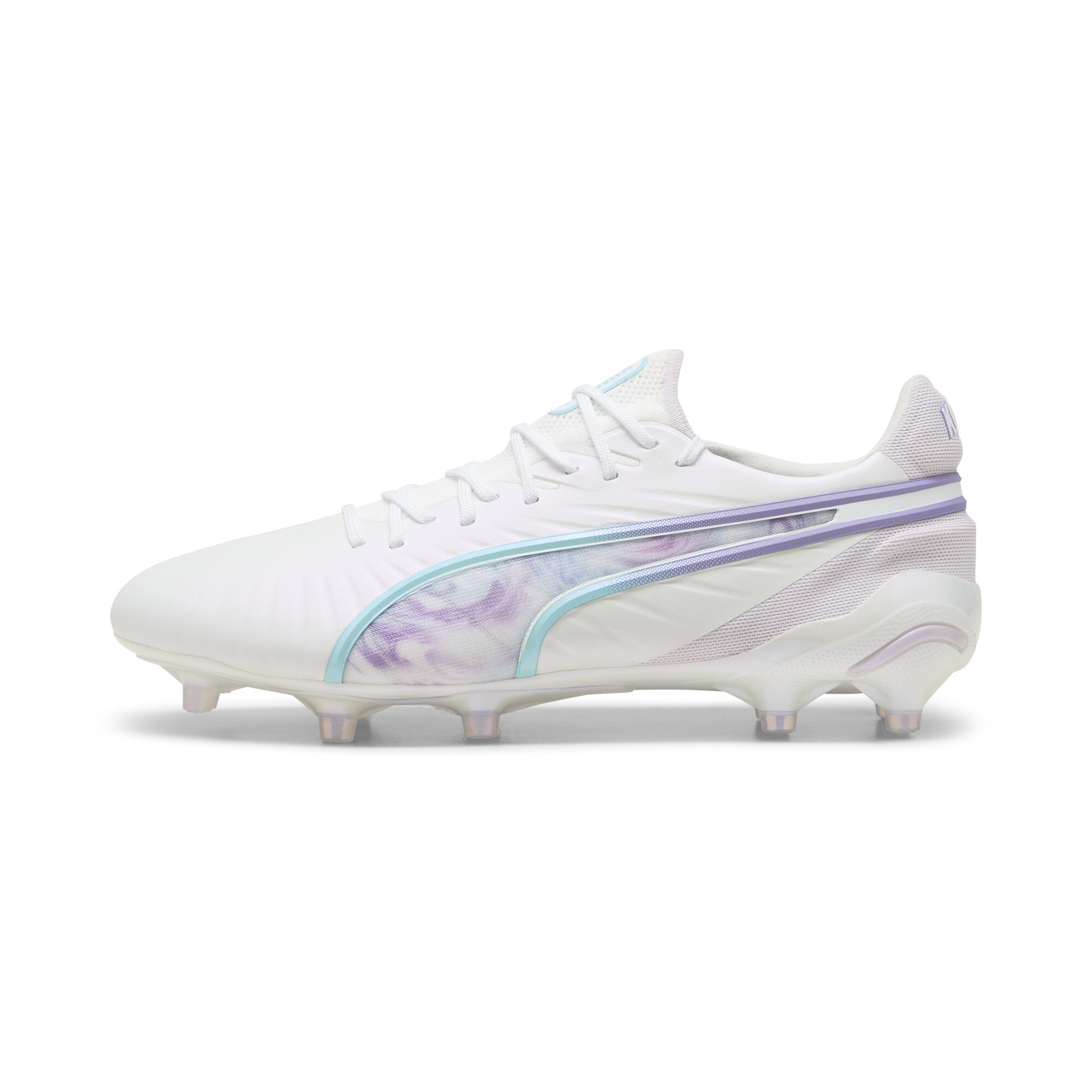 Puma KING ULTIMATE BL FG/AG Fußballschuhe Damen | White/Black/Spring Lavender | Größe: 41