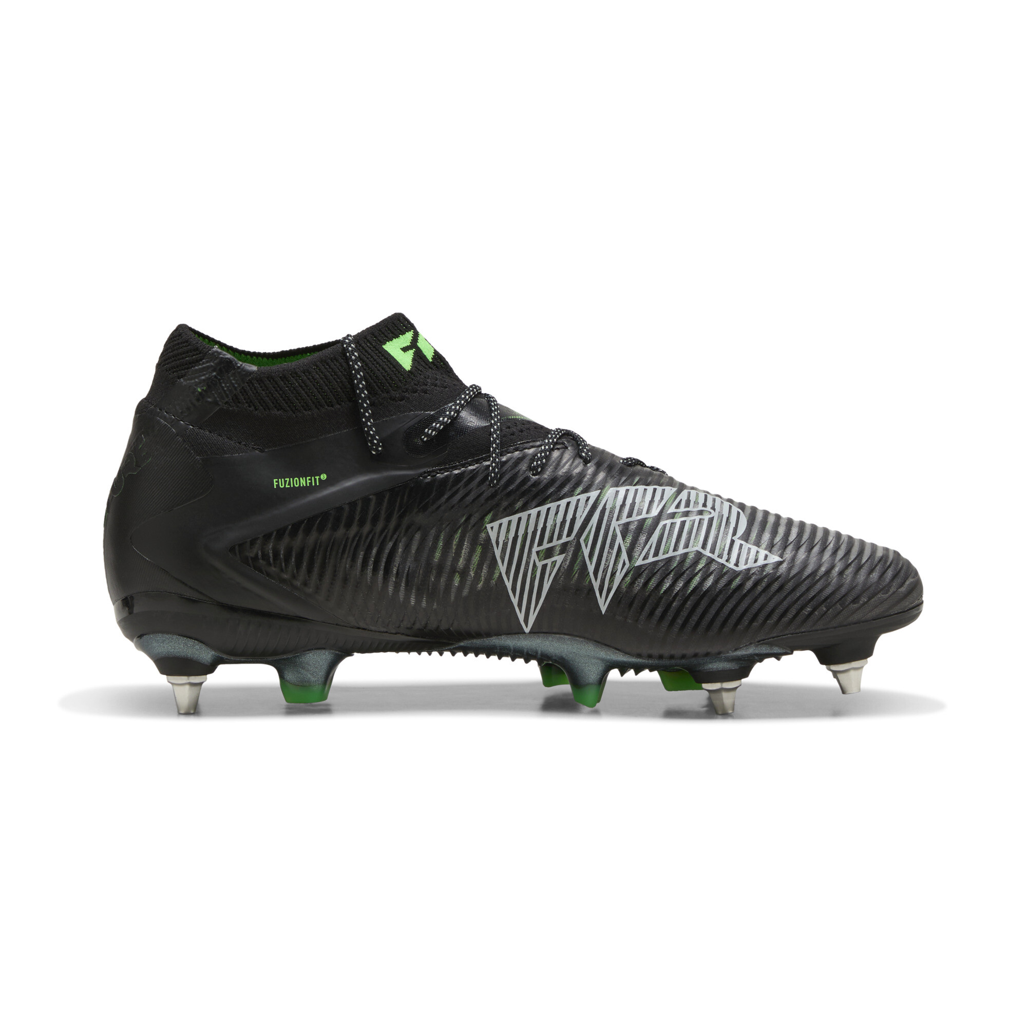 PUMA FUTURE ULTIMATE MxSG voetbalschoenen, Groen/Zwart/Grijs, Maat 35,5 thumbnail 3