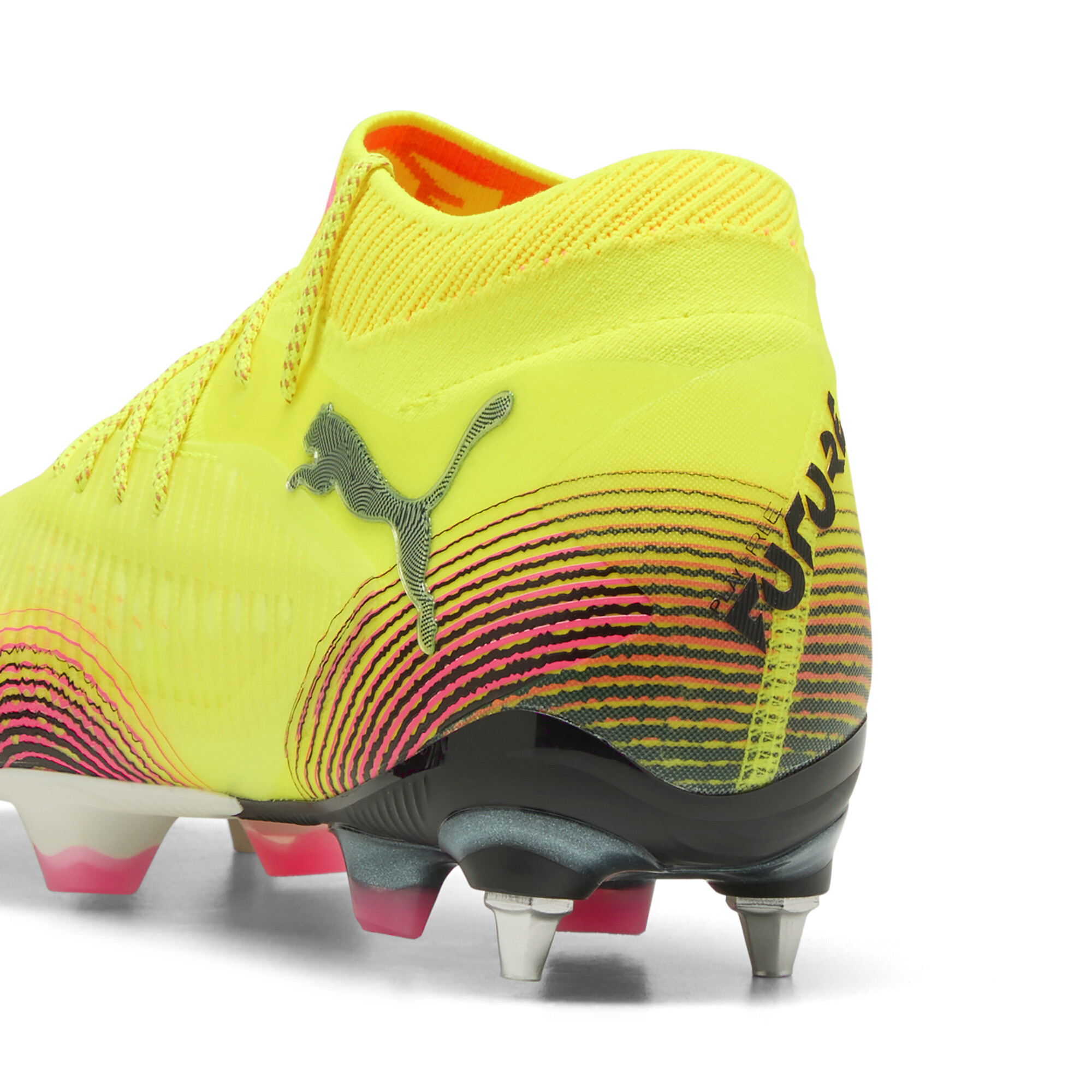 PUMA FUTURE ULTIMATE MxSG voetbalschoenen, Zwart/Geel, Maat 44,5 thumbnail 5