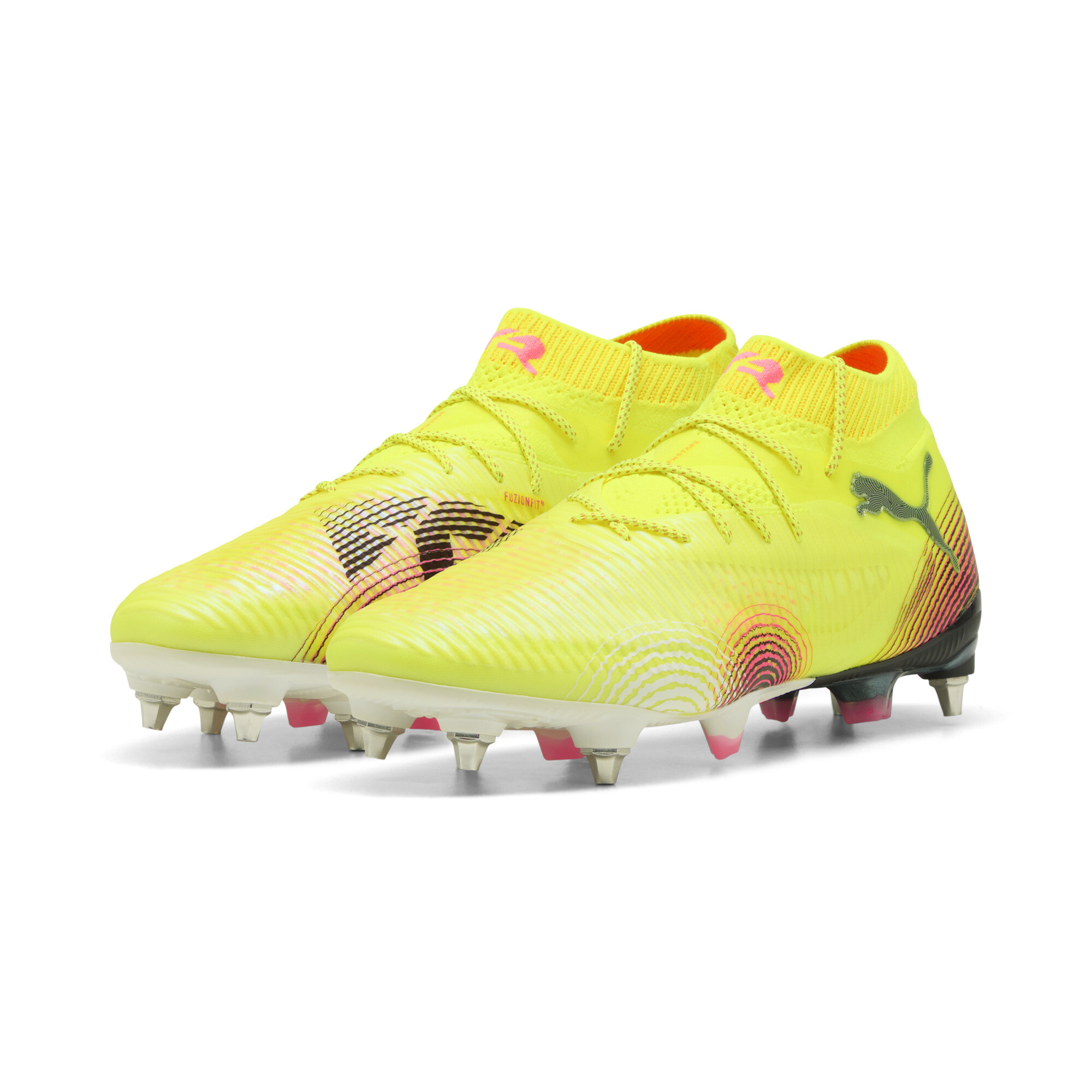PUMA FUTURE ULTIMATE MxSG voetbalschoenen, Zwart/Geel, Maat 44,5 thumbnail 6