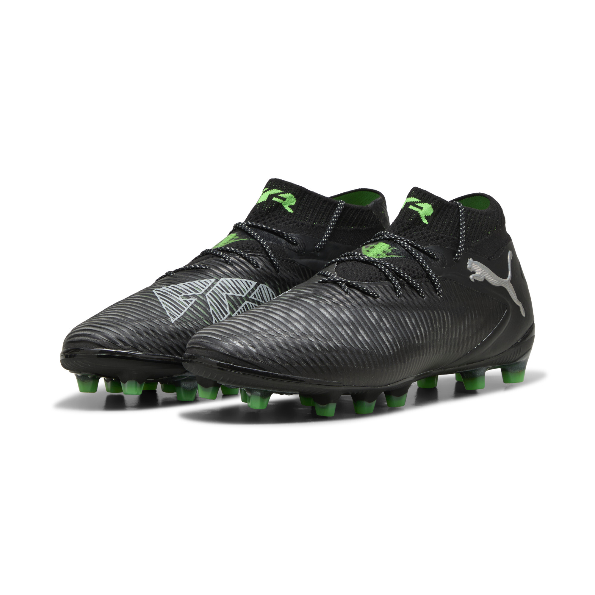 PUMA FUTURE 8 ULTIMATE AG voetbalschoenen, Groen/Zwart/Grijs, Maat 44,5 thumbnail 6