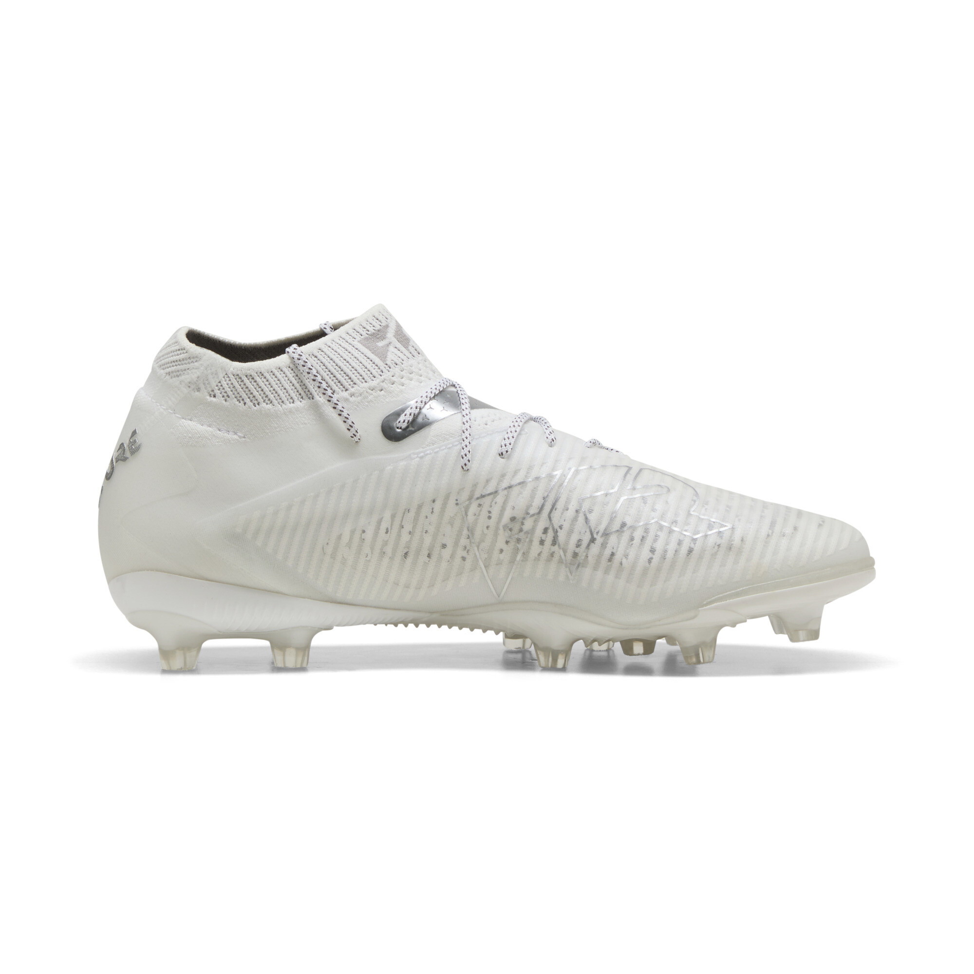 PUMA FUTURE 8 ULTIMATE AG voetbalschoenen, Wit/Zilver, Maat 41 thumbnail 3