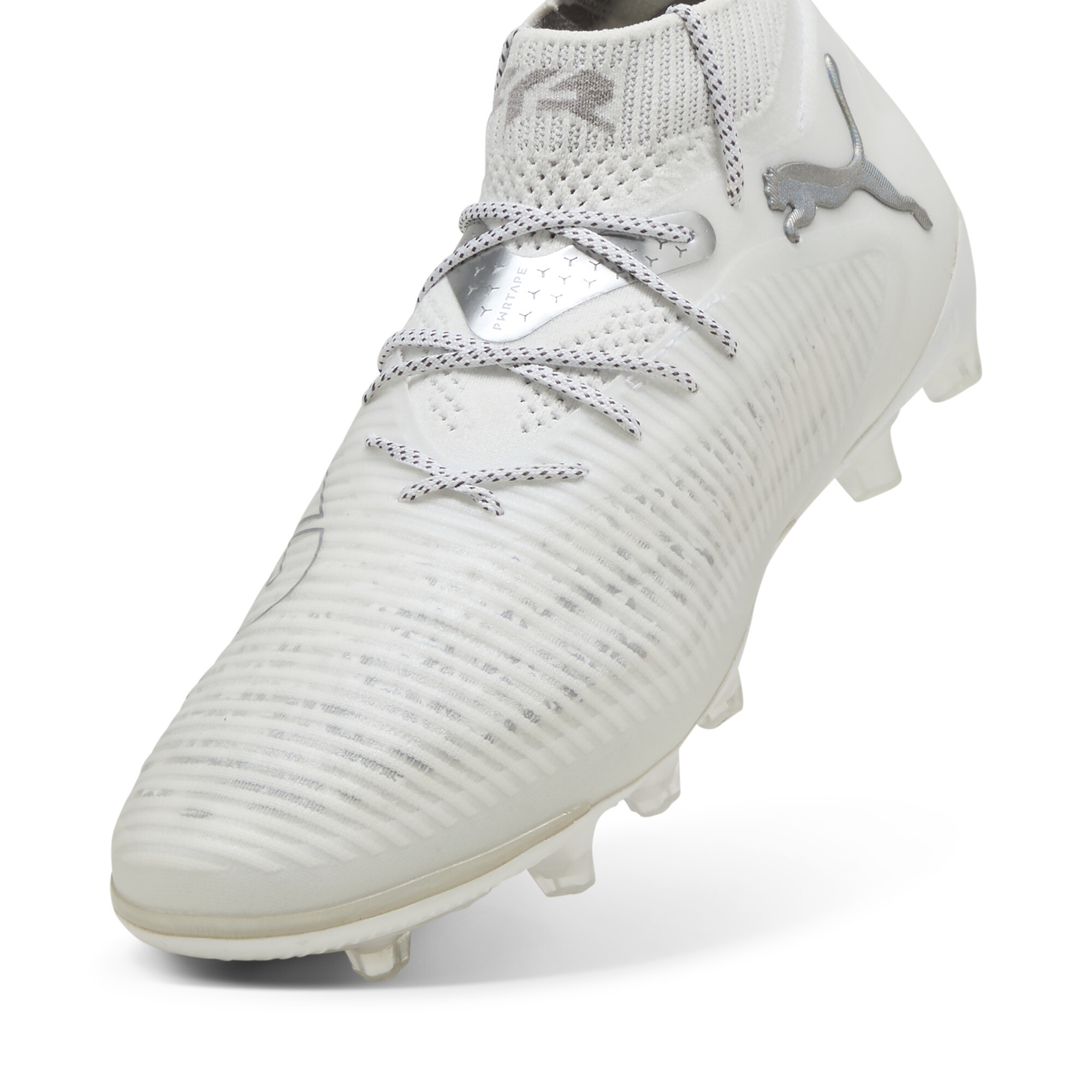 FUTURE 8 ULTIMATE AG voetbalschoenen, Wit/Zilver, Maat 45 | PUMA