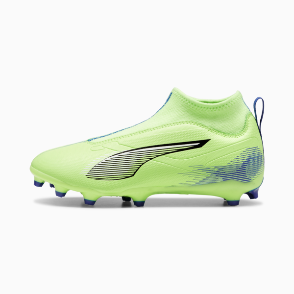 Botines de fútbol Ultra 5 Matc+LLFG/AG JR, Fizzy Apple-PUMA White-Bluemazing, large-ARG