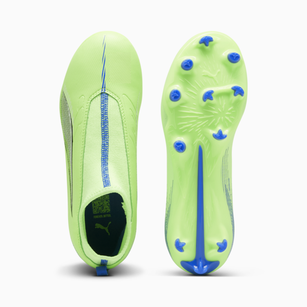 Botines de fútbol Ultra 5 Matc+LLFG/AG JR, Fizzy Apple-PUMA White-Bluemazing, large-ARG
