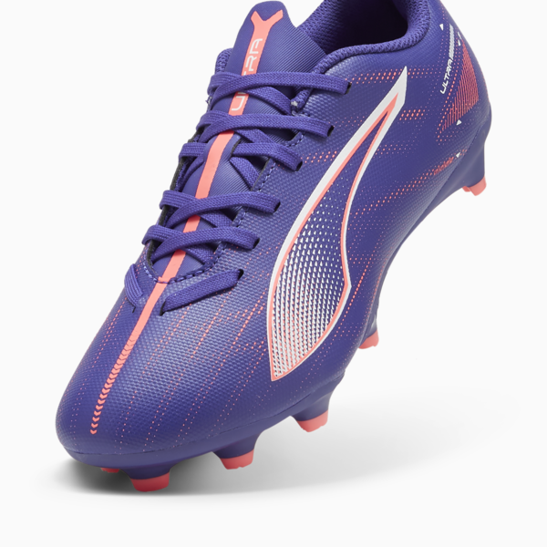 Botines de fútbol Ultra 5 Play FG/AG juvenil, Lapis Lazuli-PUMA White-Sunset Glow, large-ARG
