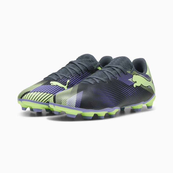 Botines de fútbol FUTURE 7 PLAY FG/AG ADP, Gray Skies-Elektro Purple-Fizzy Apple-PUMA White, large-ARG
