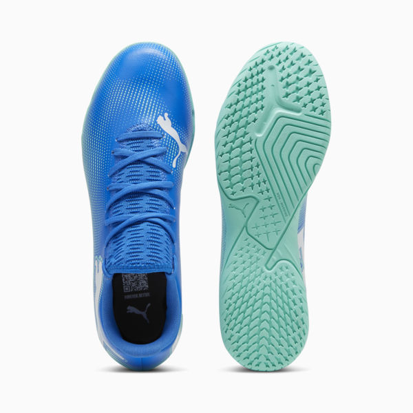 Botines de futsal FUTURE 7 PLAY IT ADP, Hyperlink Blue-Mint-PUMA White, large-ARG