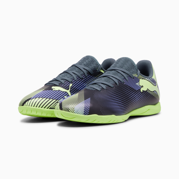 Botines de futsal FUTURE 7 PLAY IT ADP, Gray Skies-Elektro Purple-Fizzy Apple-PUMA White, large-ARG