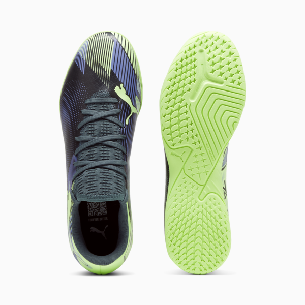 Botines de futsal FUTURE 7 PLAY IT ADP, Gray Skies-Elektro Purple-Fizzy Apple-PUMA White, large-ARG