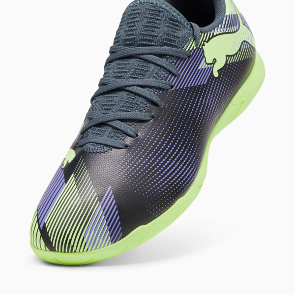 Botines de futsal FUTURE 7 PLAY IT ADP, Gray Skies-Elektro Purple-Fizzy Apple-PUMA White, large-ARG