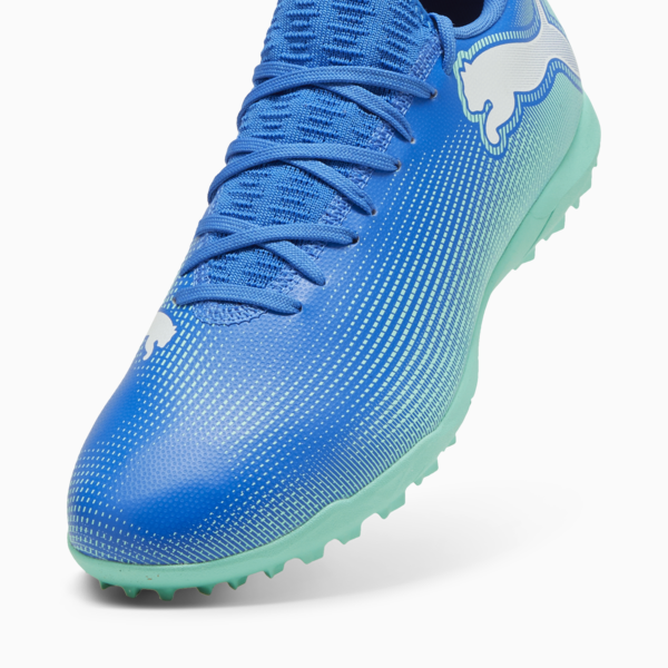 Botines de fútbol Future 7 Play TT ADP, Hyperlink Blue-Mint-PUMA White, large-ARG