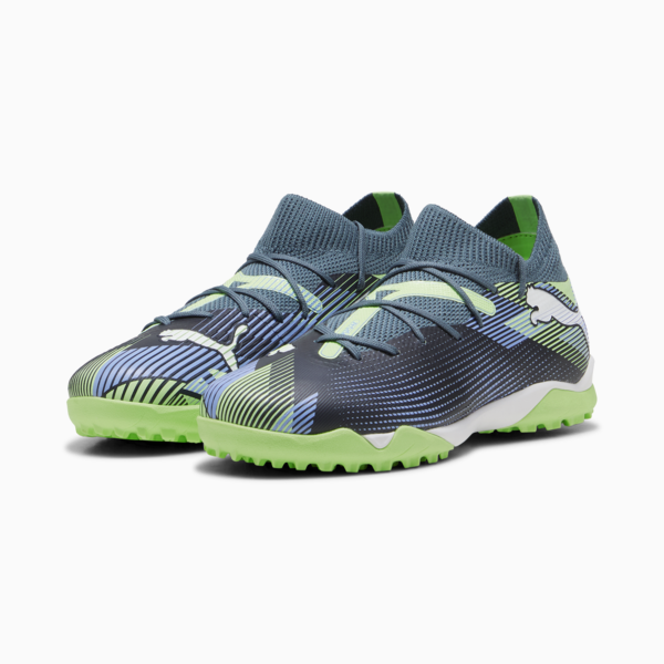 Botines de fútbol FUTURE 7 MATCH TT+Mid Jr ADP, Gray Skies-PUMA White-Fizzy Apple, large-ARG
