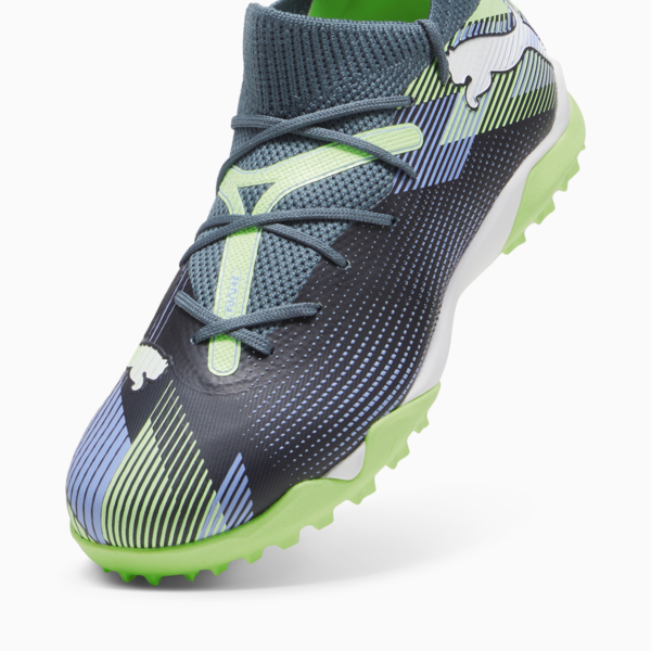 Botines de fútbol FUTURE 7 MATCH TT+Mid Jr ADP, Gray Skies-PUMA White-Fizzy Apple, large-ARG